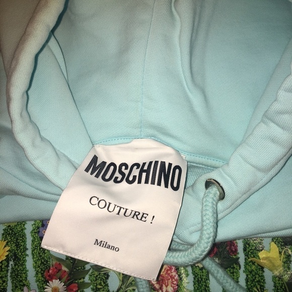 MOSCHINO double question mark floral hoodie - Picture 3 of 5